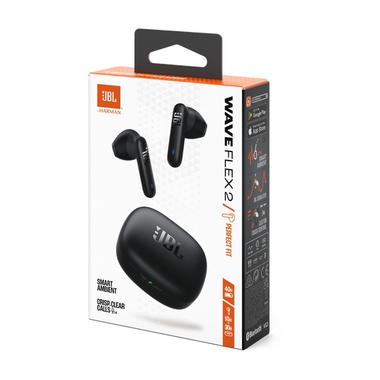 JBL Wave Flex 2 - Black - True Wireless Earbuds - Detailshot 15